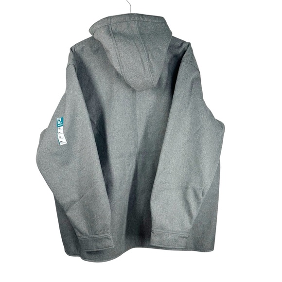 CARHARTT Rain Defender Relaxed Fit Hooded Grey Fleece Lined Men's 2XL Jacket - Picture 9 of 12